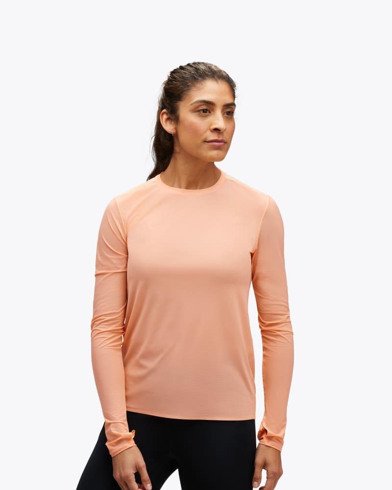 HOKA Women's Airolite Run Long Sleeve Shirt in Black, Size XXL Product Image