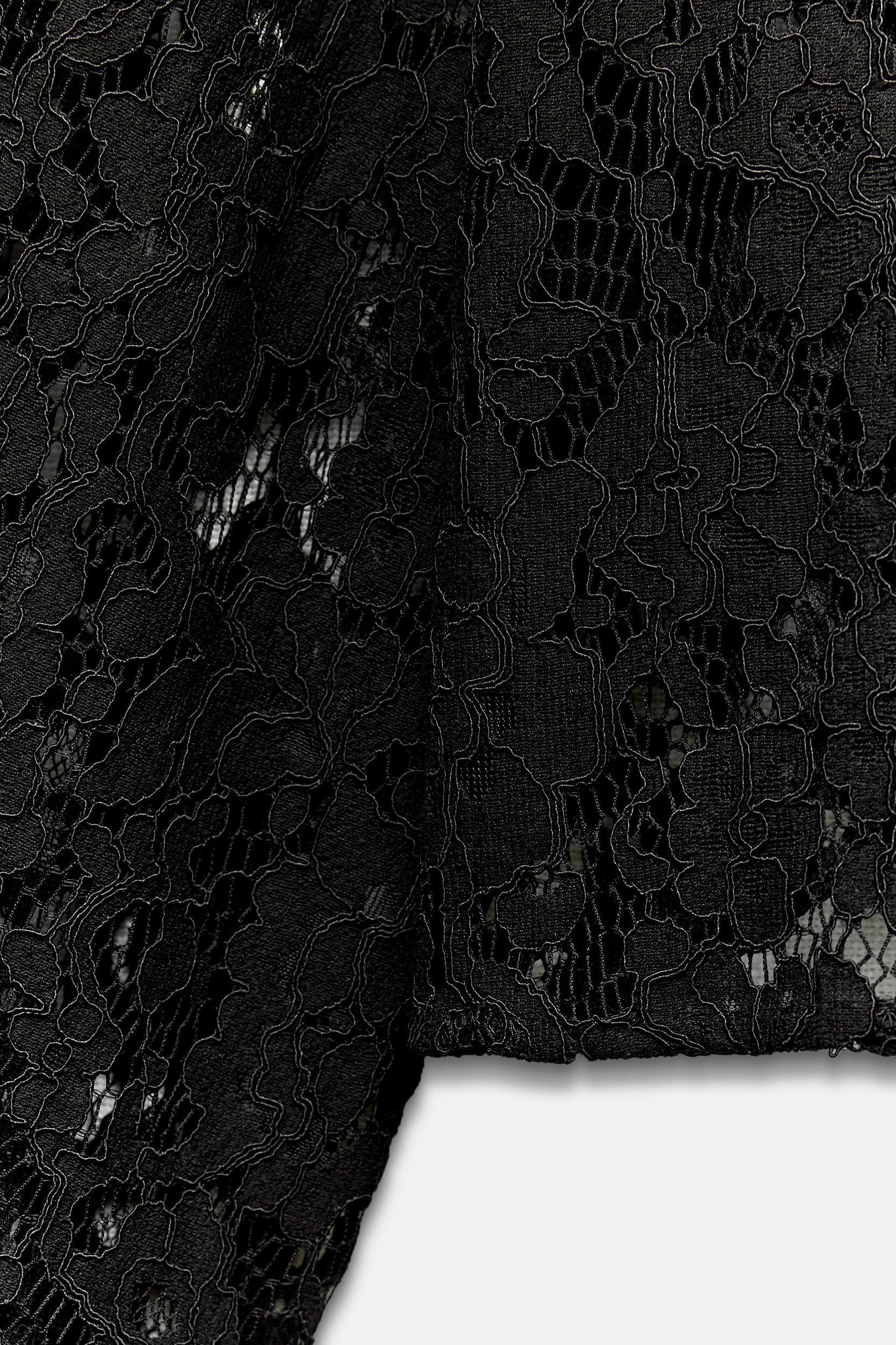 LACE CROP SHIRT Product Image