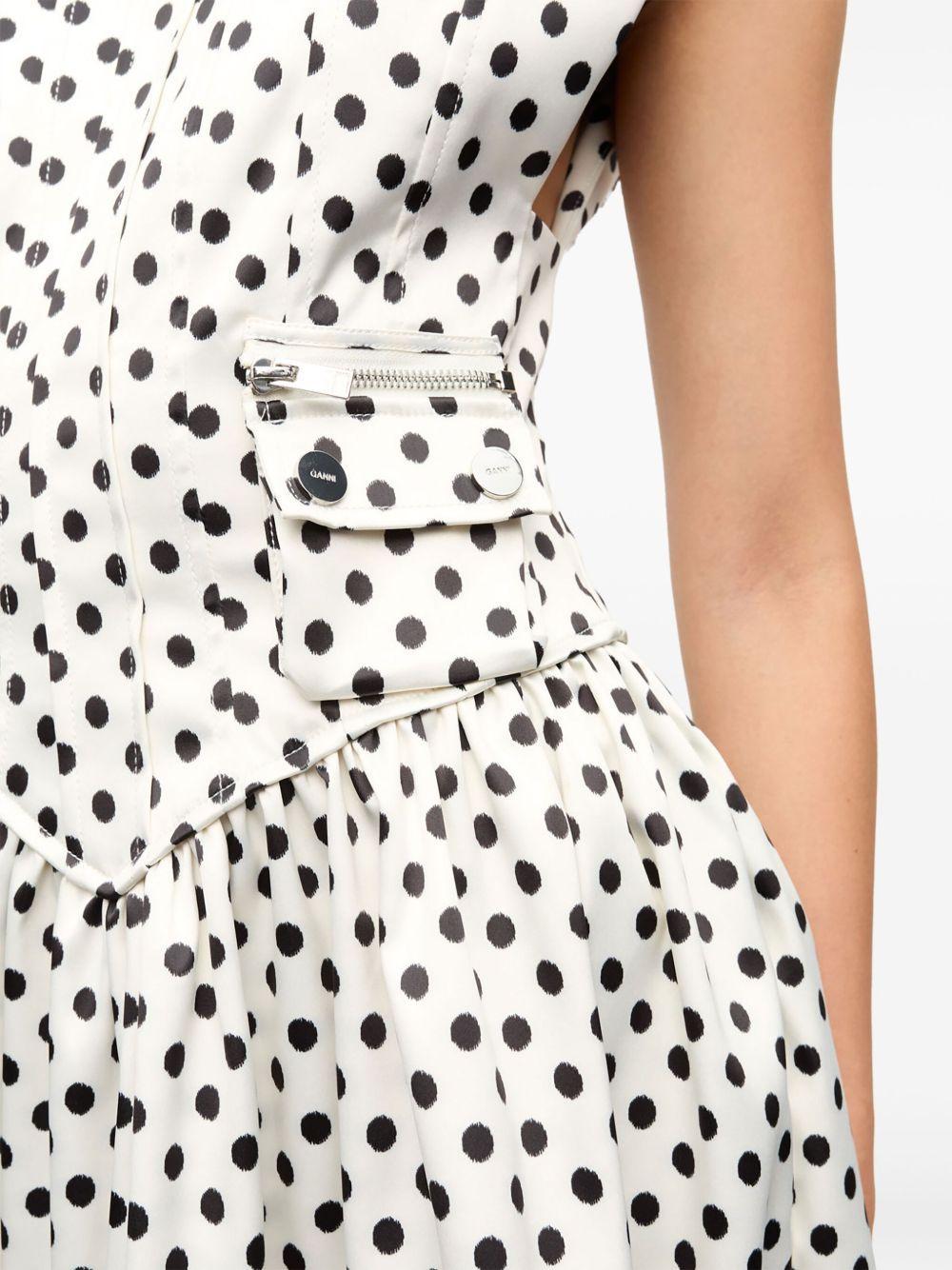 polka dot-print mini dress Product Image