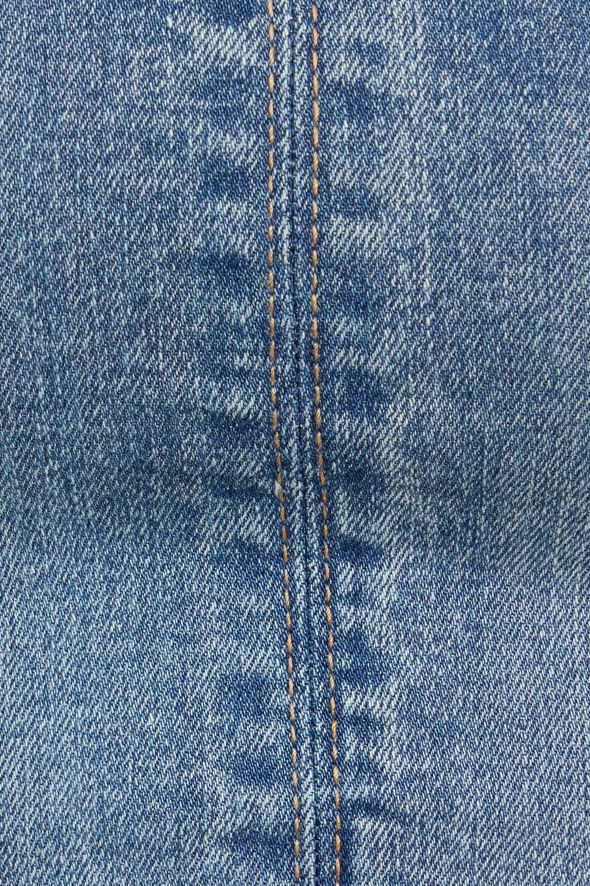 Denim Seamed Tube Top Product Image
