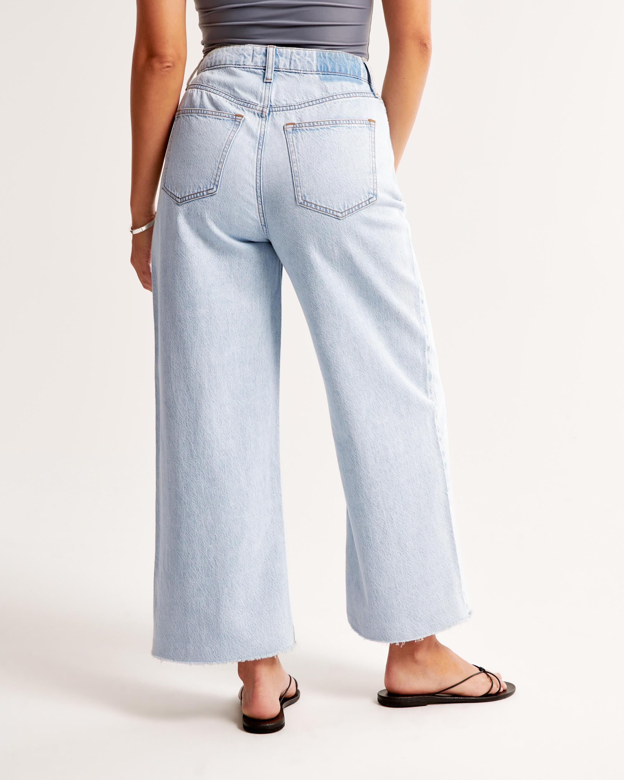 Curve Love High Rise Cropped Wide Leg Jean Product Image