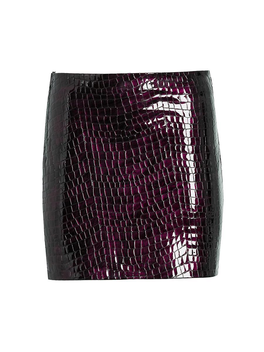 Womens Camila Leather Skirt Product Image