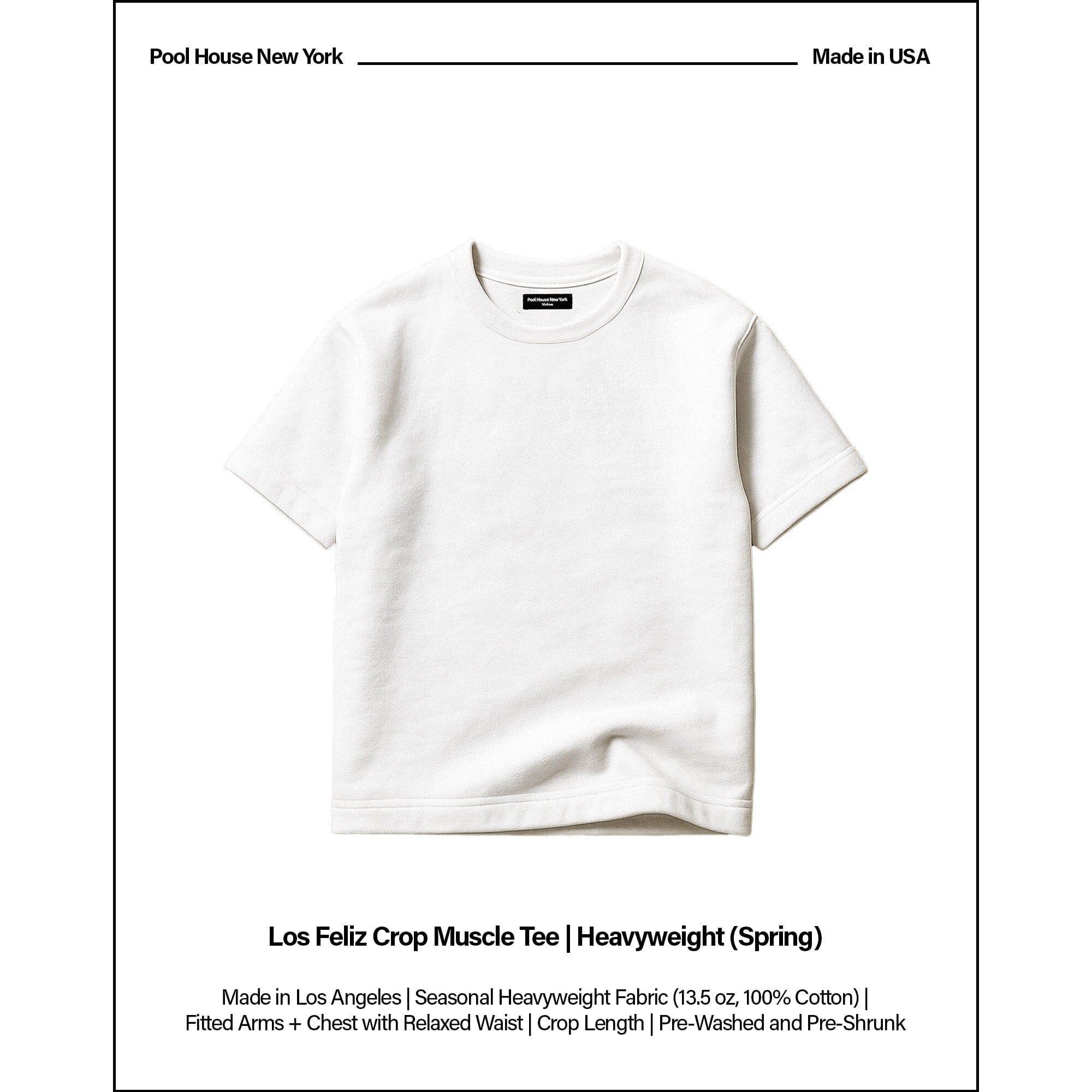 Los Feliz Crop Muscle Tee II | Heavyweight (Spring) Male Product Image