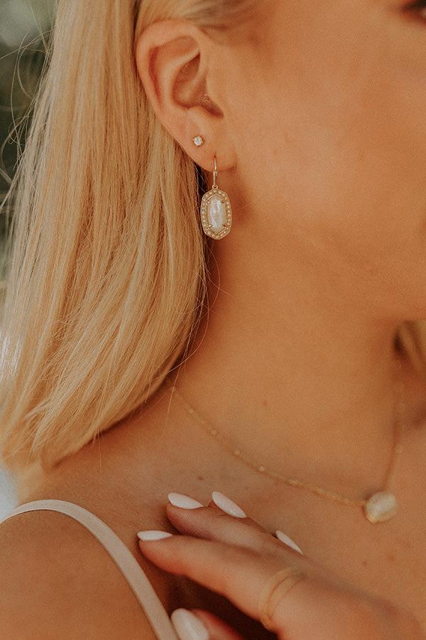Kendra Scott Pearl Beaded Lee Earrings in Ivory Mother Of Pearl Product Image