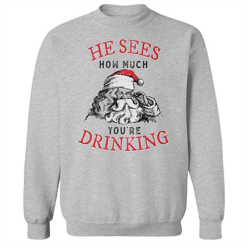 Mens He Sees How Much Fleece Sweatshirt, Womens Product Image