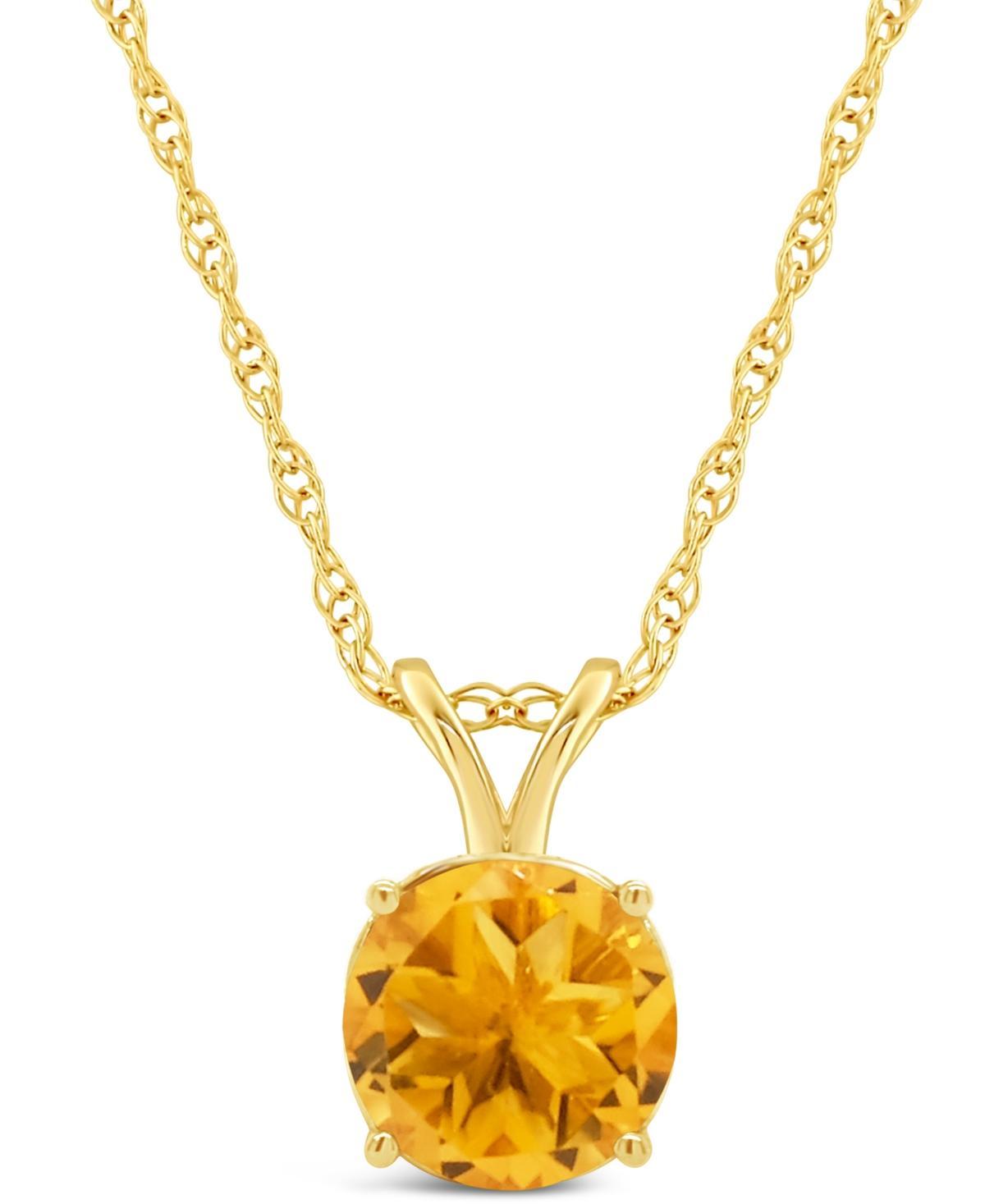 Celebration Gems 14k Gold Peridot Pendant, Women's, Size: 18", Green Product Image