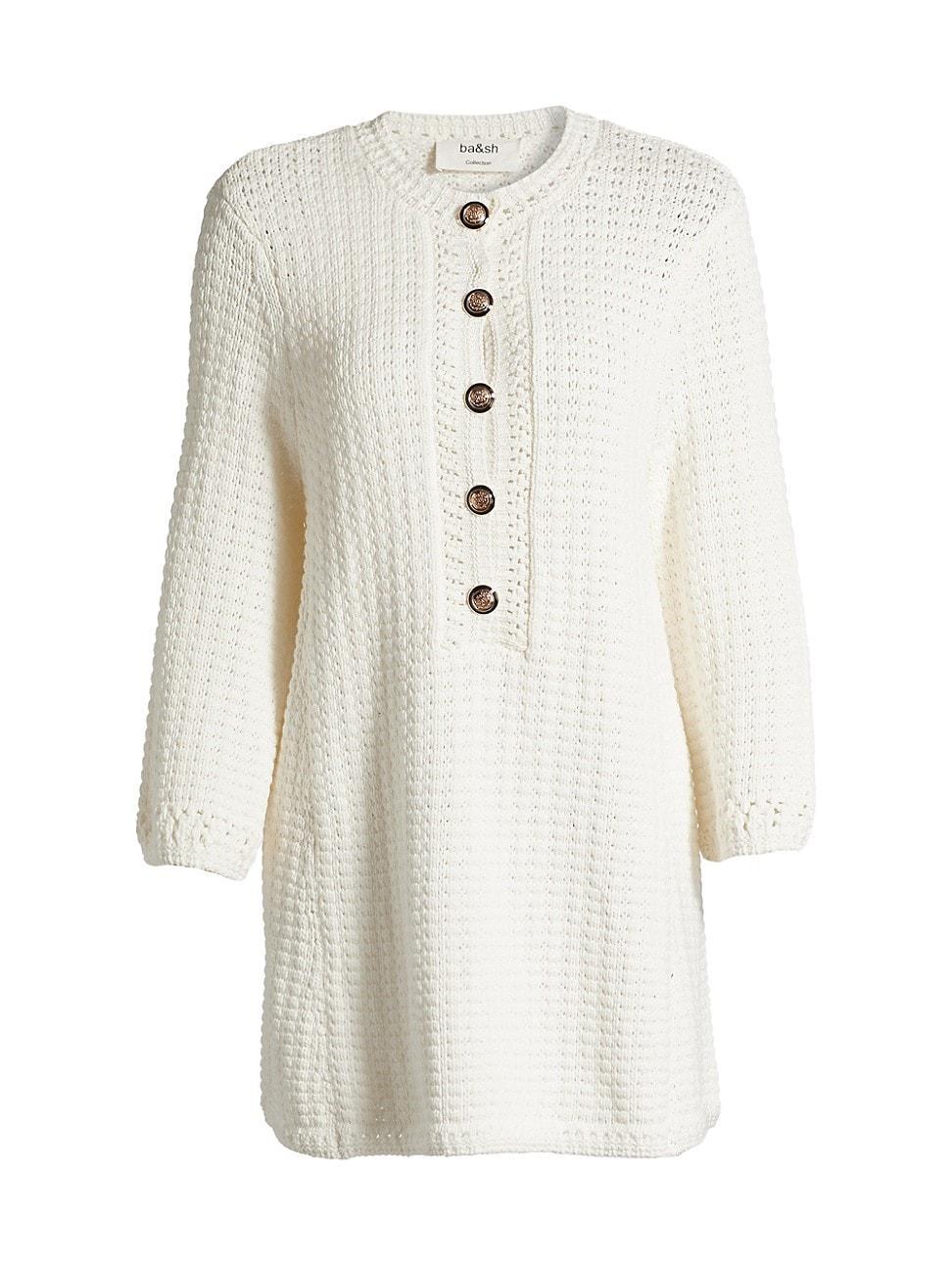 Womens Gysele Knit Cotton Minidress Product Image