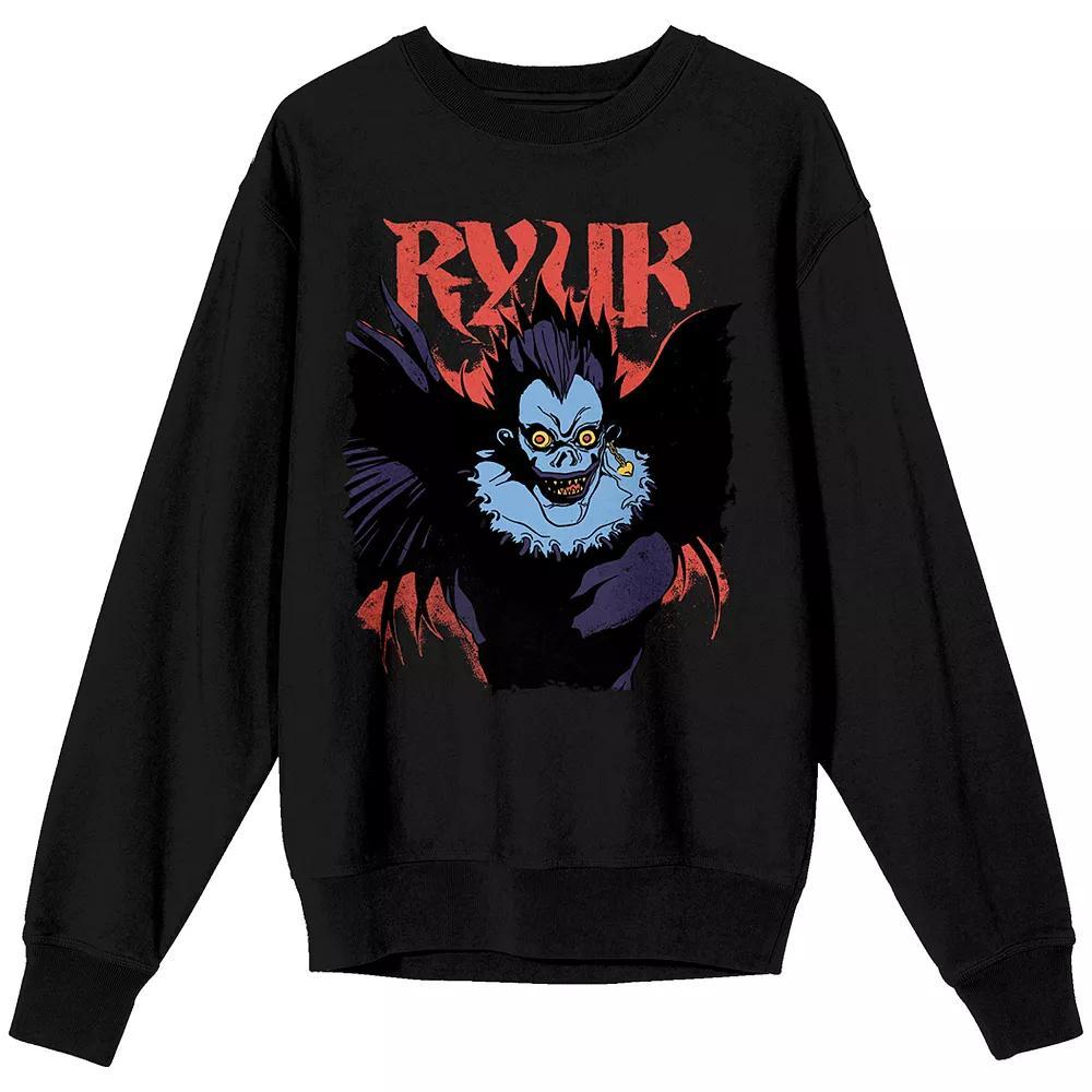 Men's Death Note Ryuk Long Sleeve Graphic Tee, Size: Medium, Black Product Image