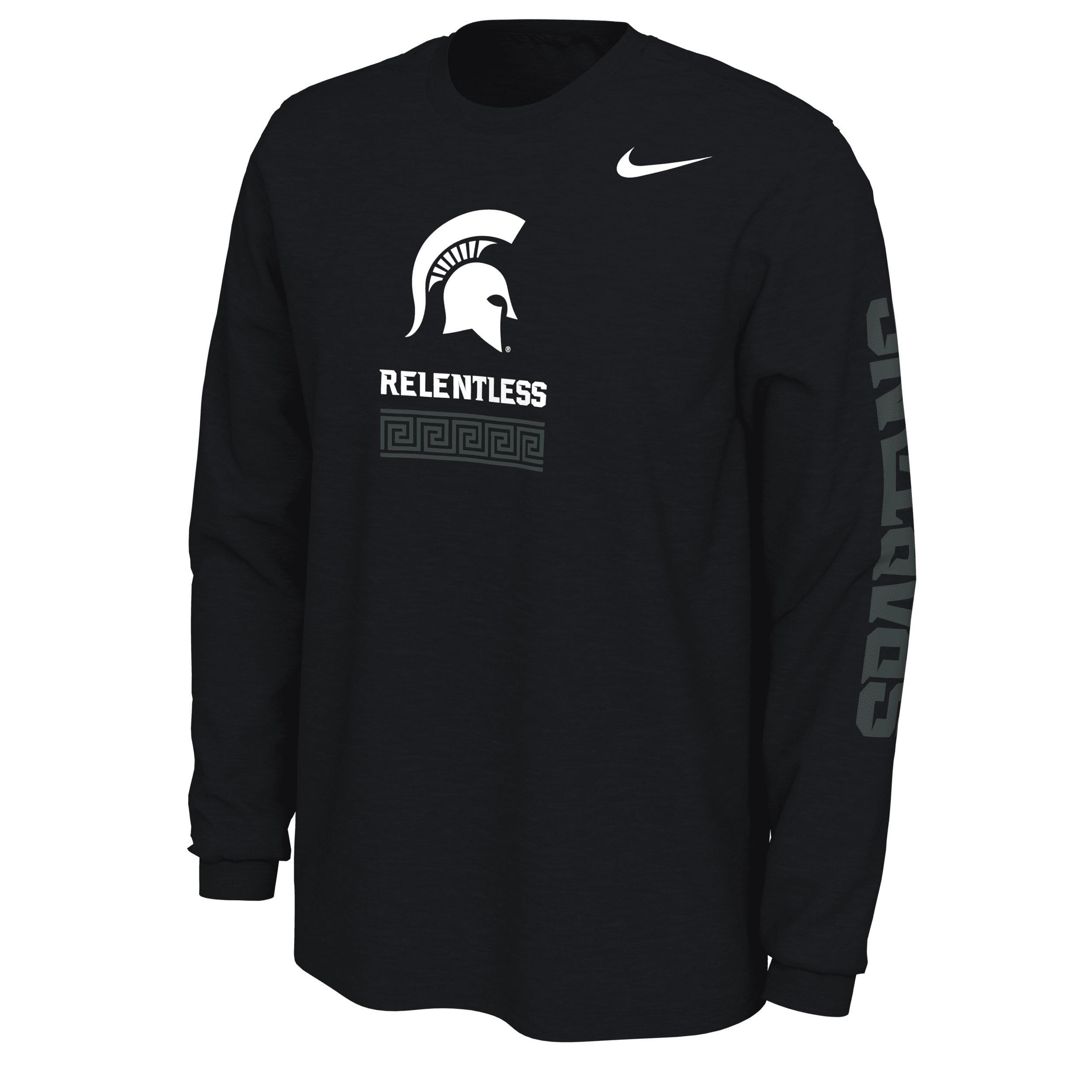 Men's Nike Black Michigan State Spartans Alternate Long Sleeve T-Shirt, Size: 2XL Product Image