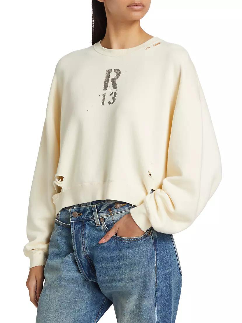 Distressed Crewneck Sweatshirt Product Image