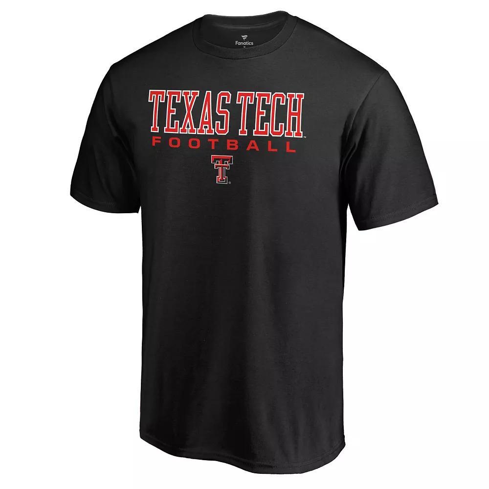 Men's Fanatics Branded Black Texas Tech Red Raiders True Sport Football T-Shirt, Size: Large Product Image