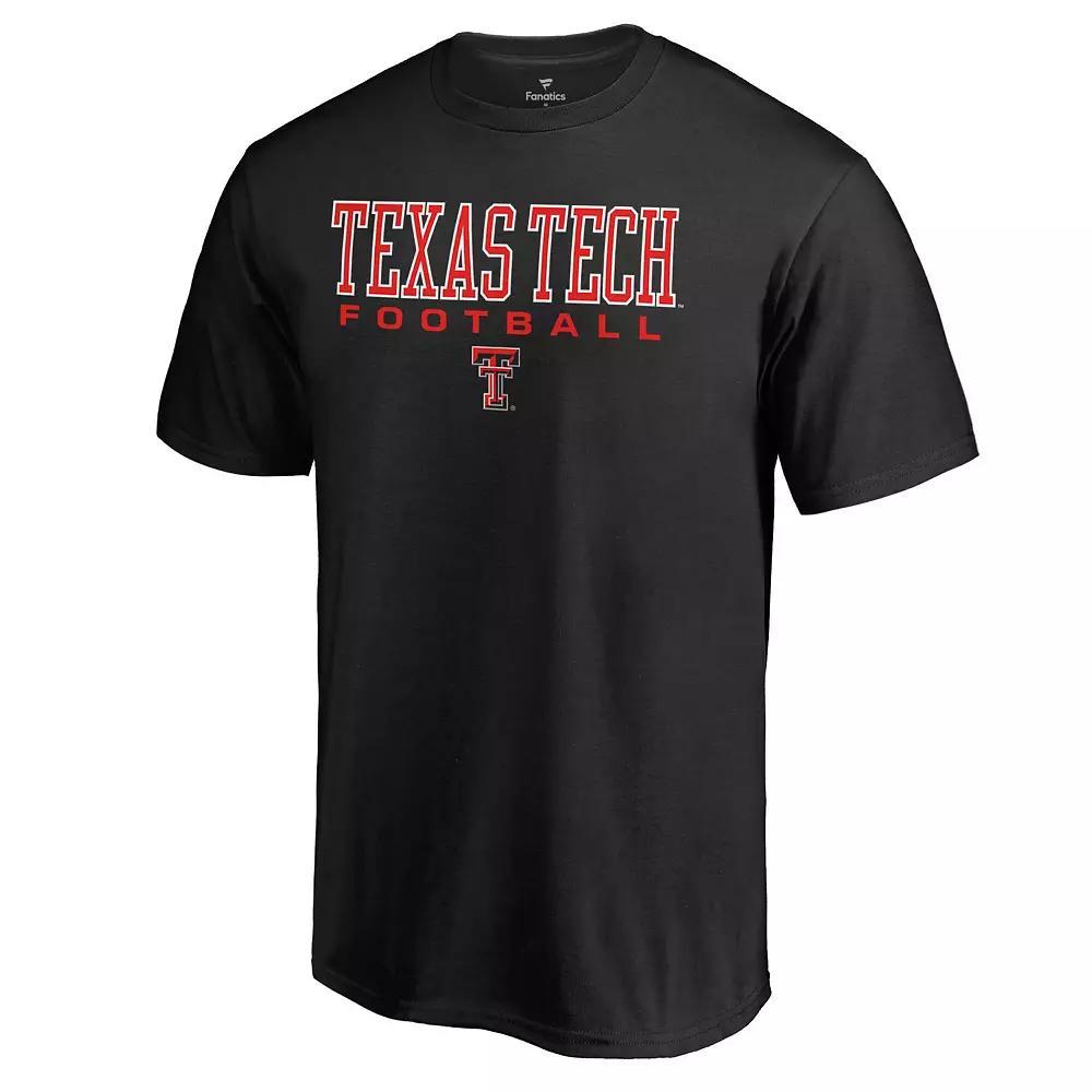 Men's Fanatics Branded Black Texas Tech Red Raiders True Sport Football T-Shirt, Size: Large Product Image