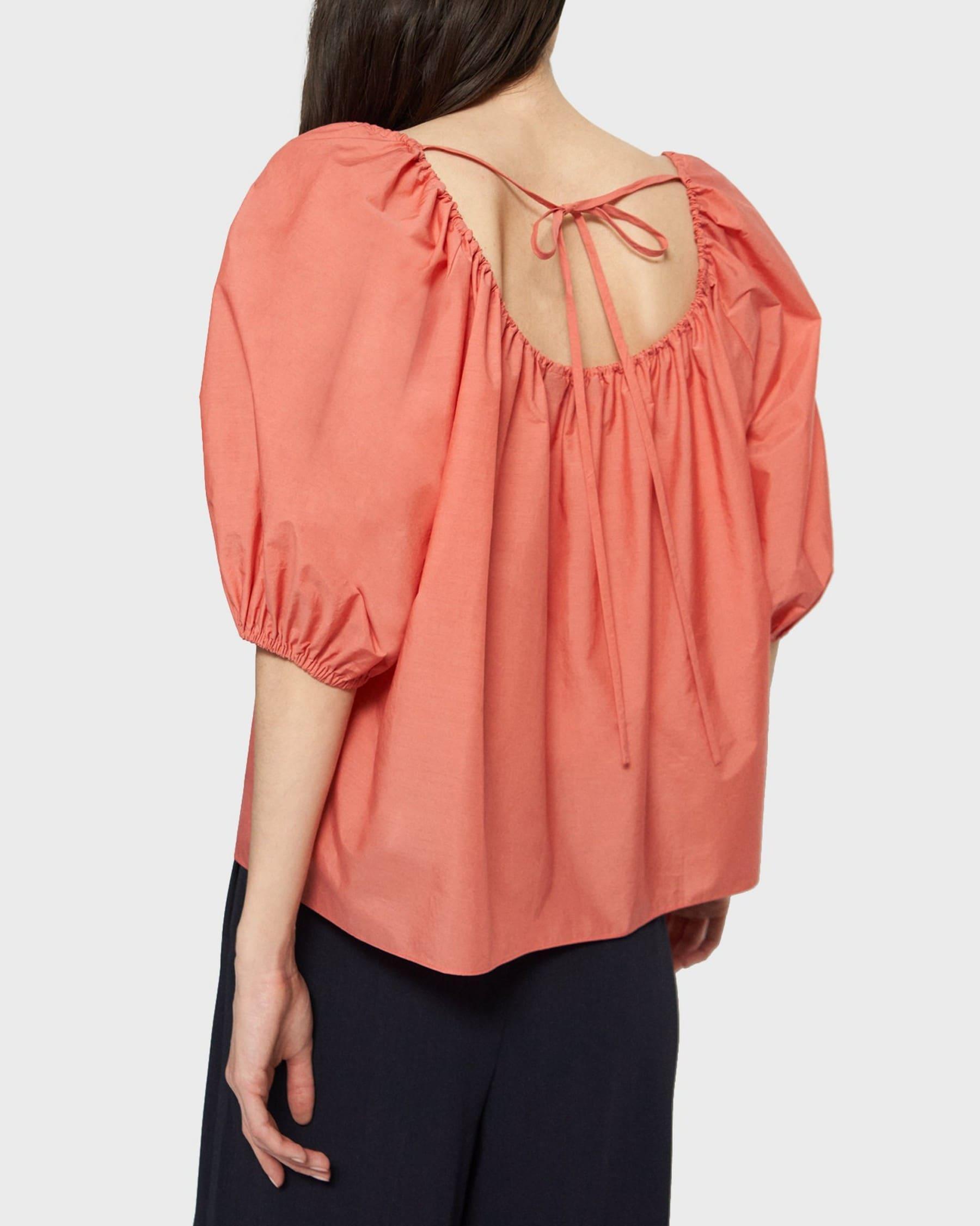 Scoop Neck Top in Cotton Blend Product Image