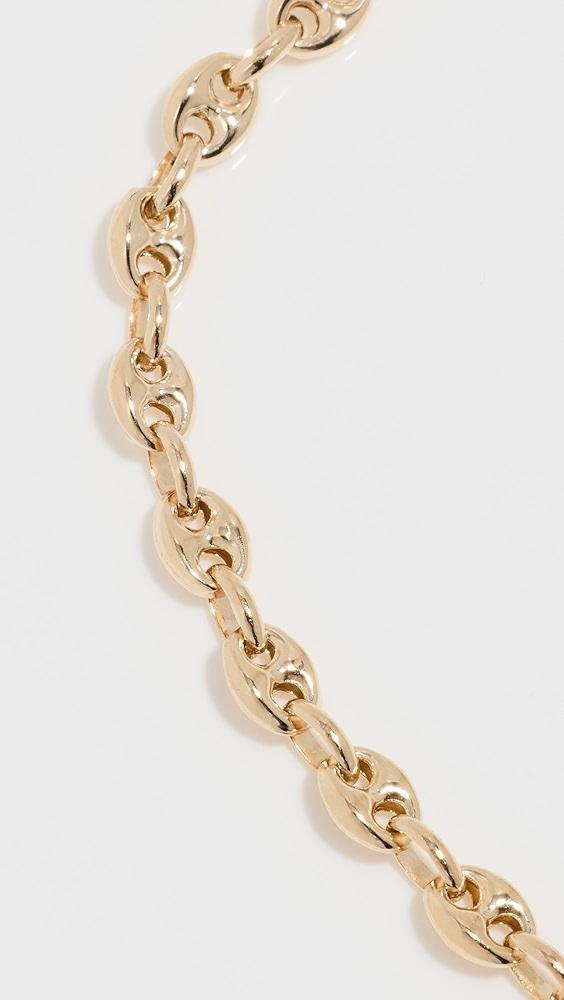 Zoe Chicco 14k Gold Small Puffed Mariner Bracelet | Shopbop Product Image