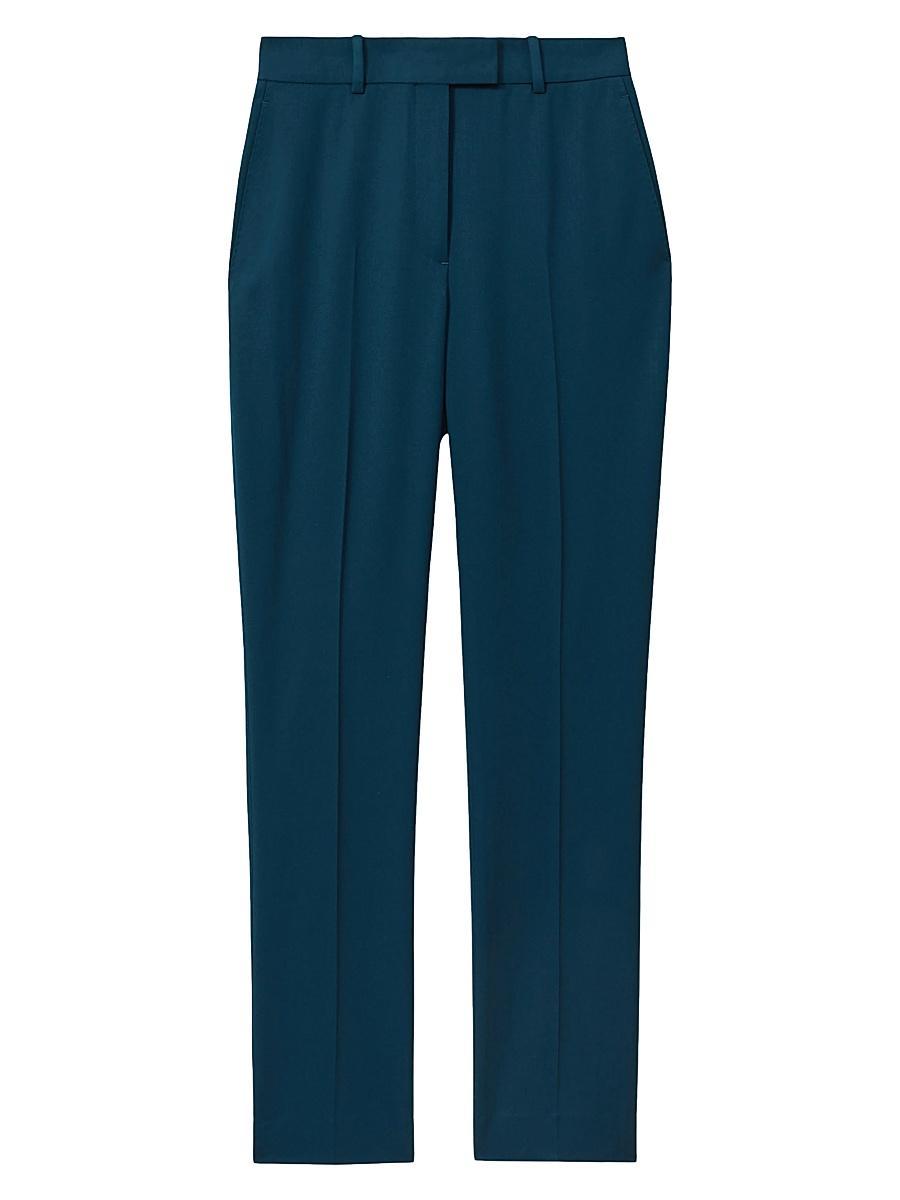 Womens Straight Wool-Blend Trousers Product Image
