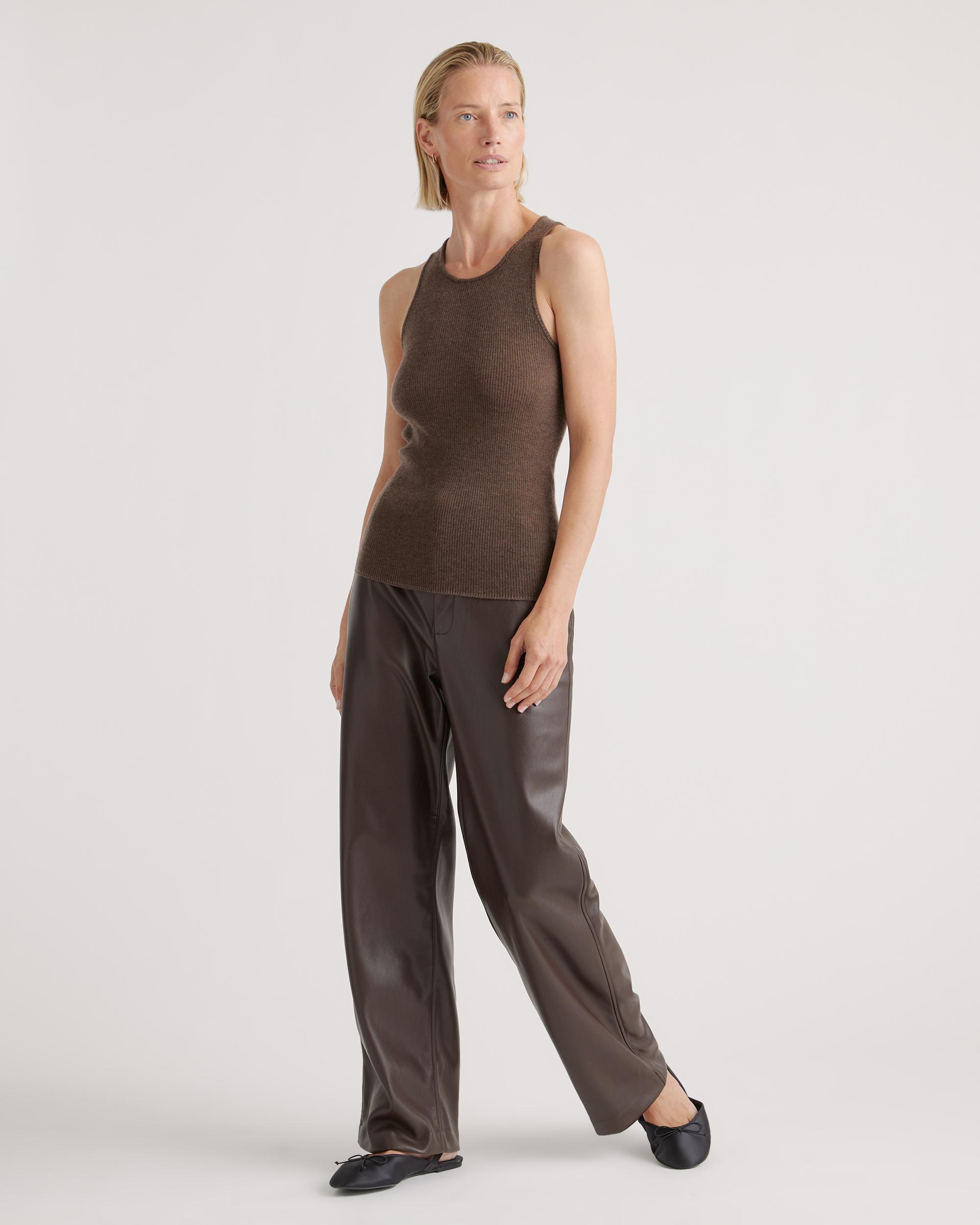 Quince | Women's Featherweight Cashmere Ribbed Tank Top Product Image