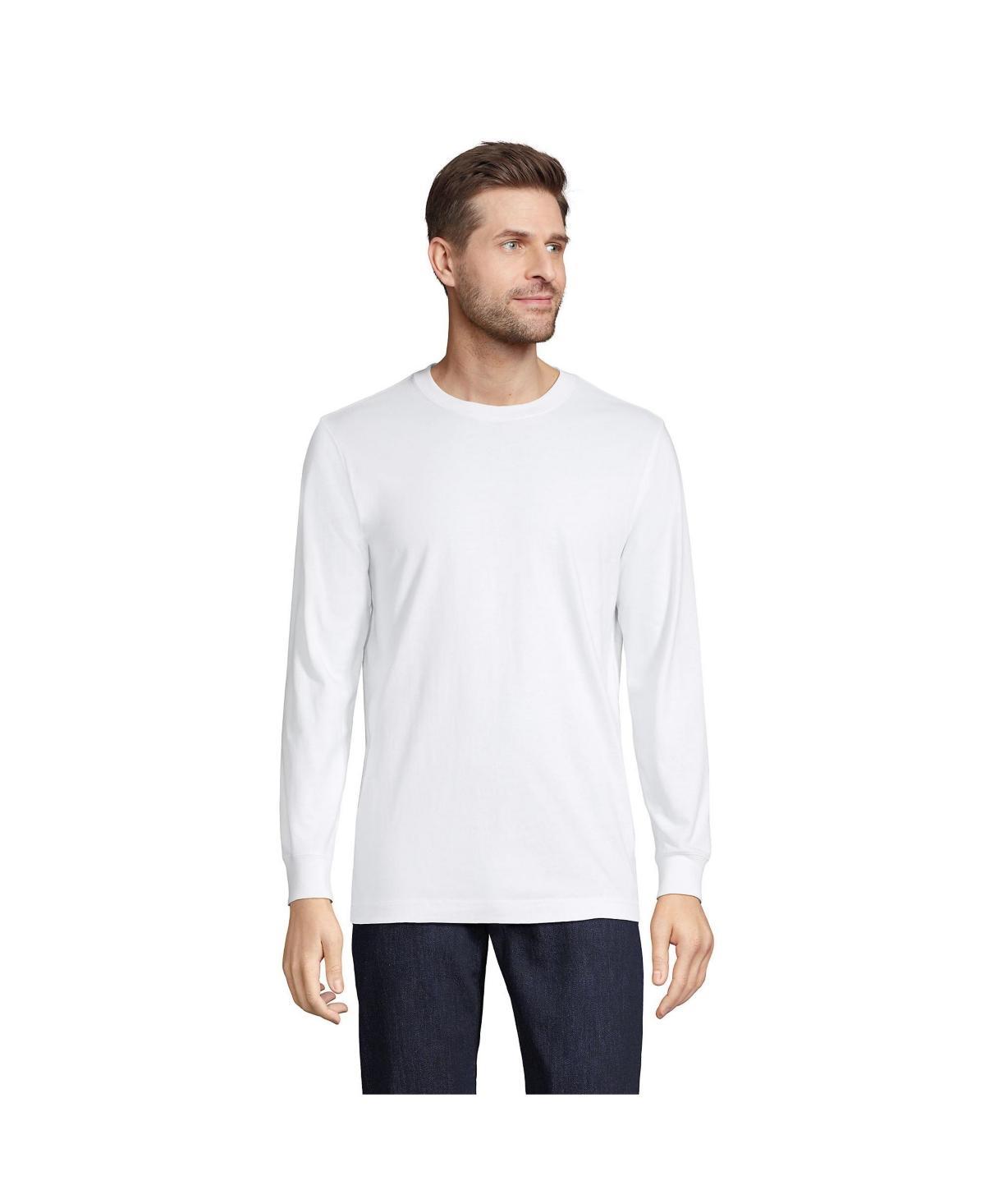 Big & Tall Lands' End Super Tee, Men's, Size: Medium Tall, Black Product Image