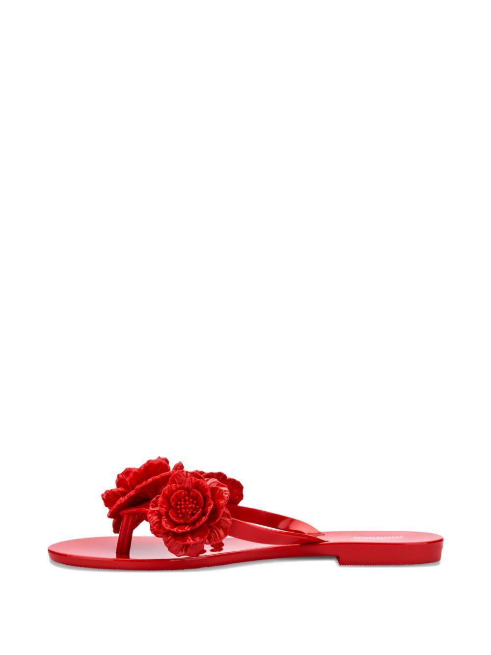 Harmonic Springtime floral-embellished flip flops Product Image