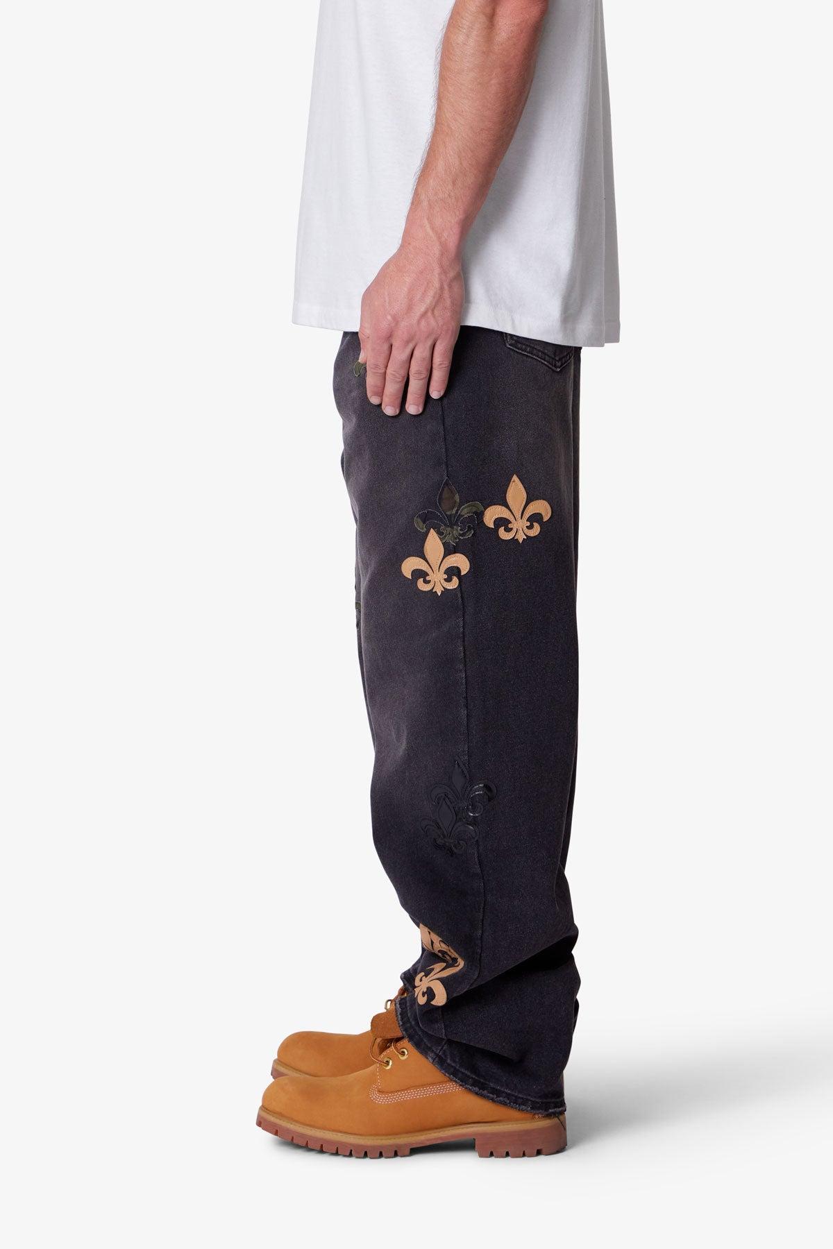 Ultra Baggy Fleur Denim - Black Product Image
