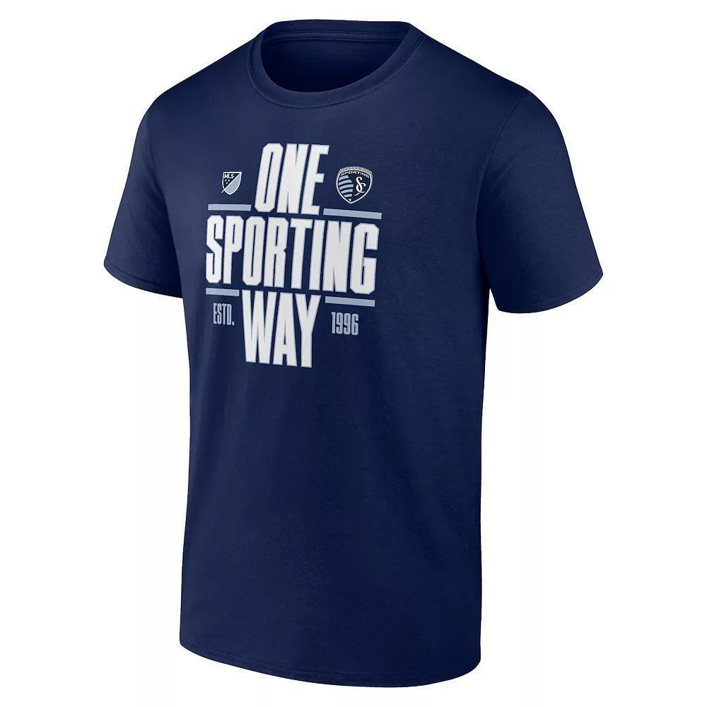 Men's Fanatics MLS Sporting Kansas City One Sporting Way Graphic Tee, Size: 2XL, Blue Product Image