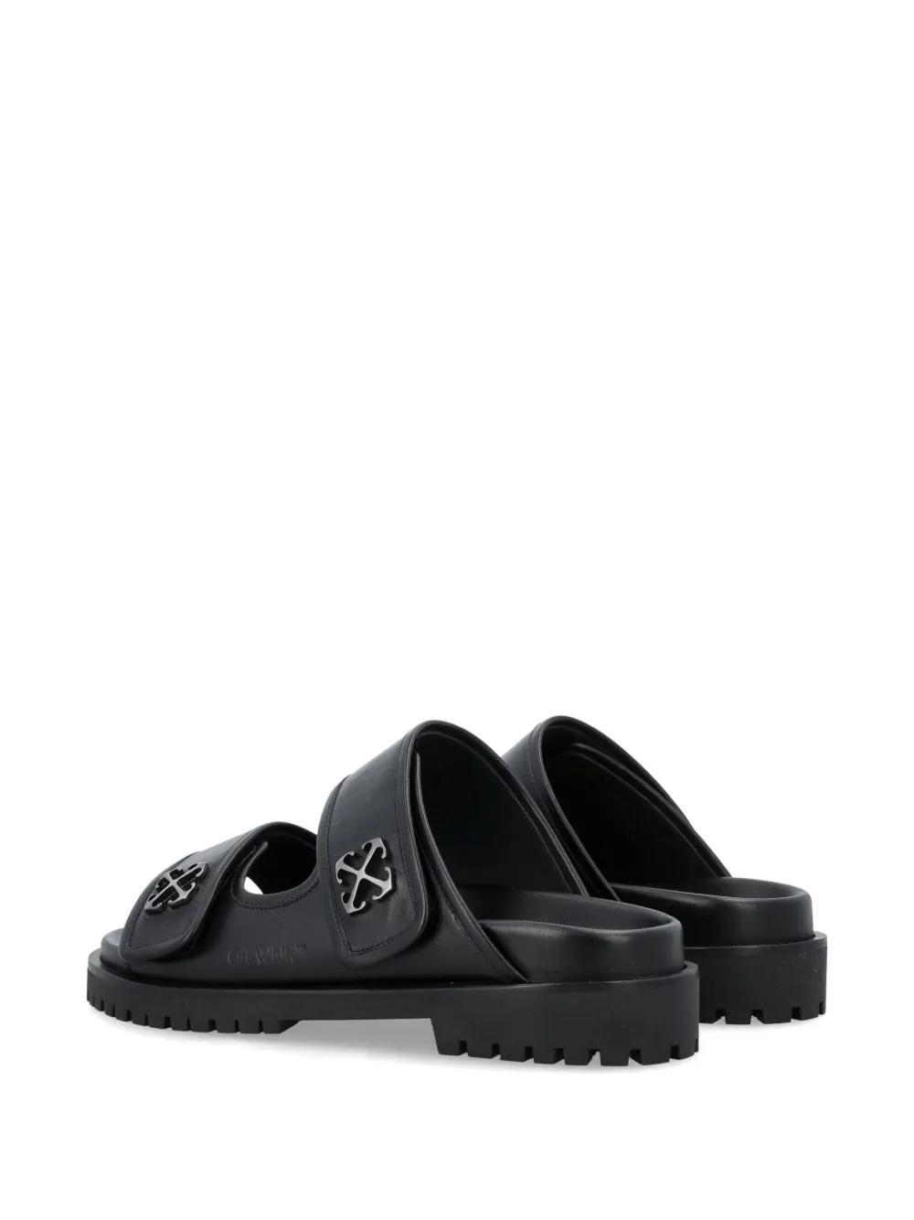 Arrows-motif leather sandals Product Image