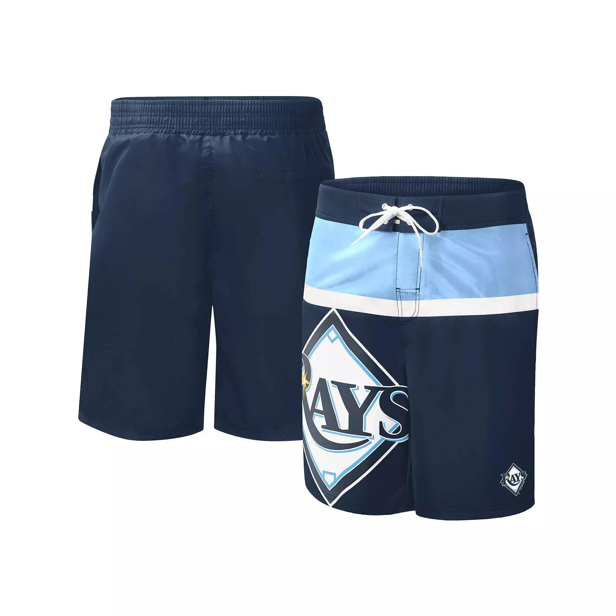 Men's G-III Sports by Carl Banks Navy Tampa Bay Rays Sea Wind Swim Shorts, Size: Medium, Blue Product Image