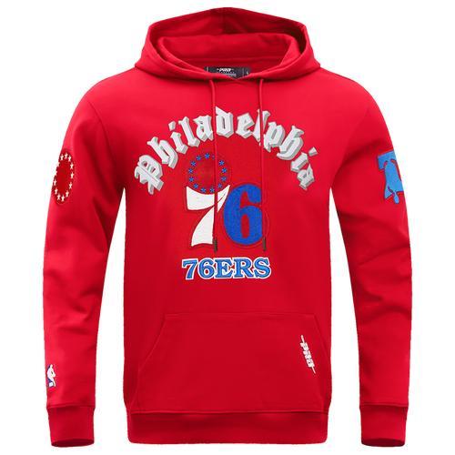 Pro Standard Mens Pro Standard 76ERS OLD ENGLISH FLC PO HOODIE - Mens Product Image