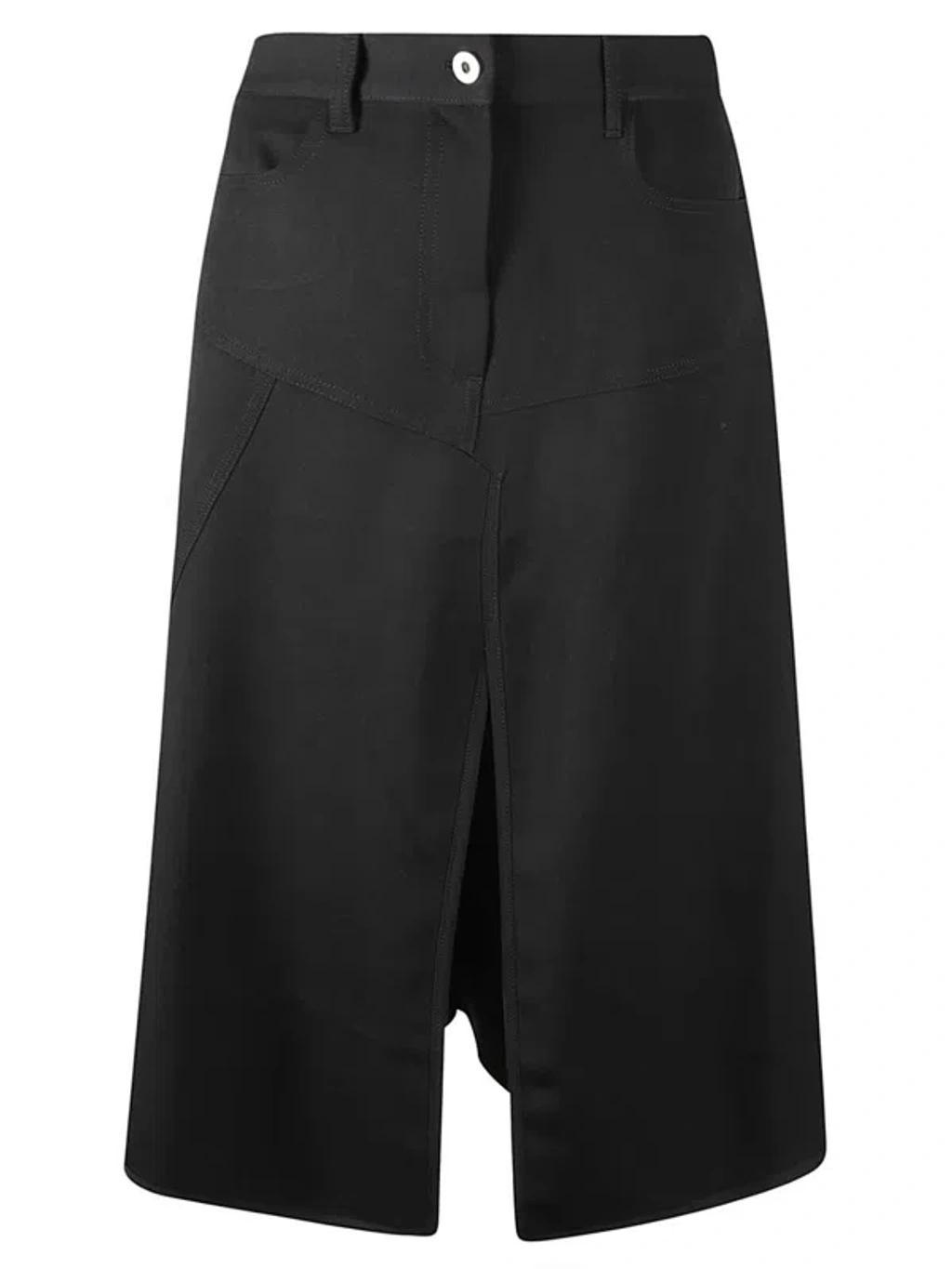 JW ANDERSON Patchwork A-line Skirt In Black Product Image