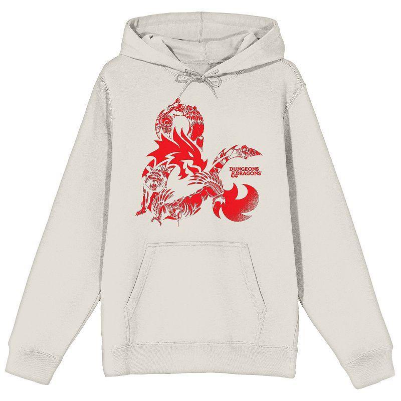 Men's Dungeons & Dragons Logo Graphic Hoodie, Size: Small, Beige Product Image