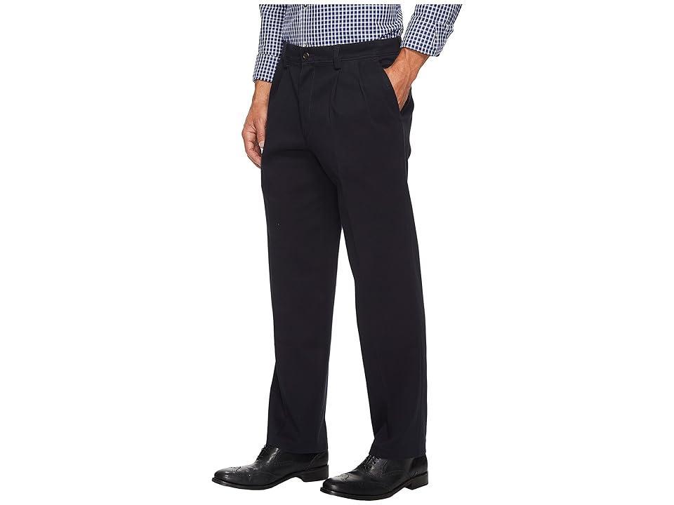 Men's Dockers® Stretch Easy Khaki Classic-Fit Pleated Pants, Size: 38X34, Black Product Image