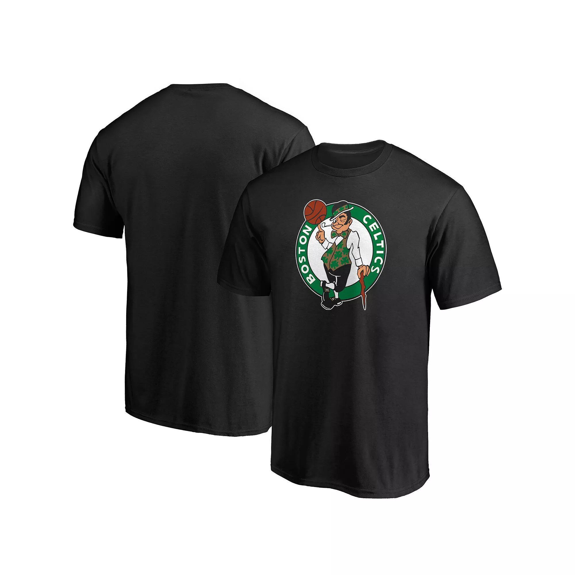 Men's Fanatics Branded Black Boston Celtics Primary Team Logo T-Shirt, Size: Large Product Image