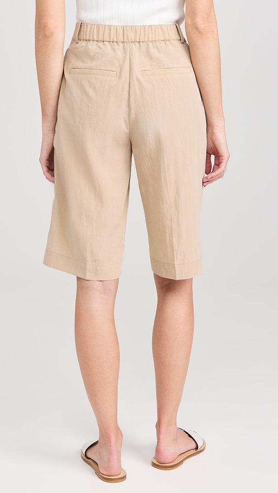 Vince Mid Rise Textured Tailored Shorts | Shopbop Product Image