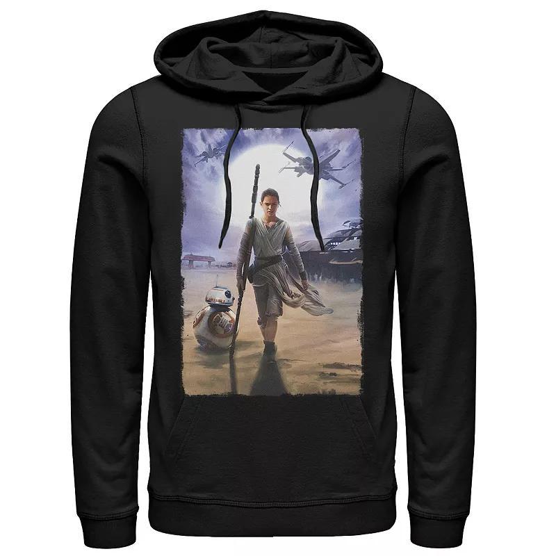 Men's Star Wars: The Mandalorian Grogu Peek Hoodie, Size: XXL, Black Product Image