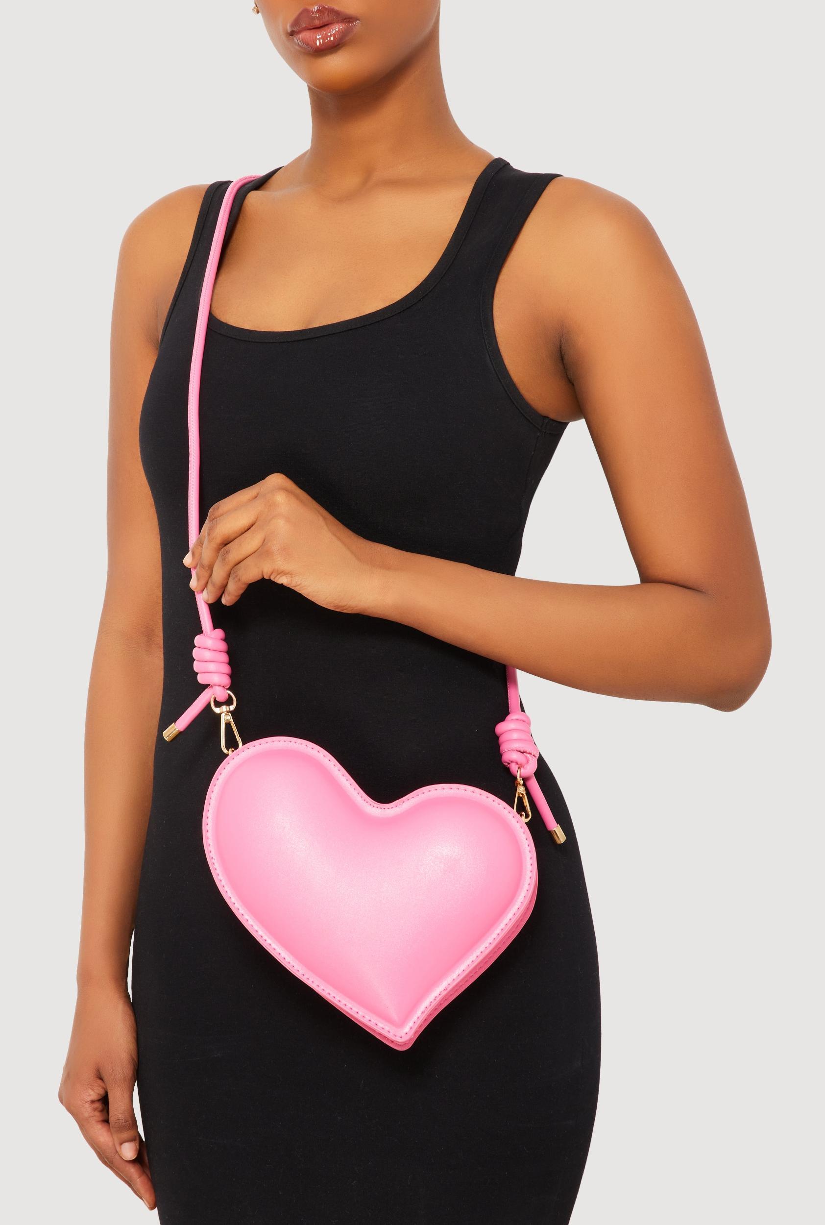 3D Heart Crossbody Handbag Female Product Image