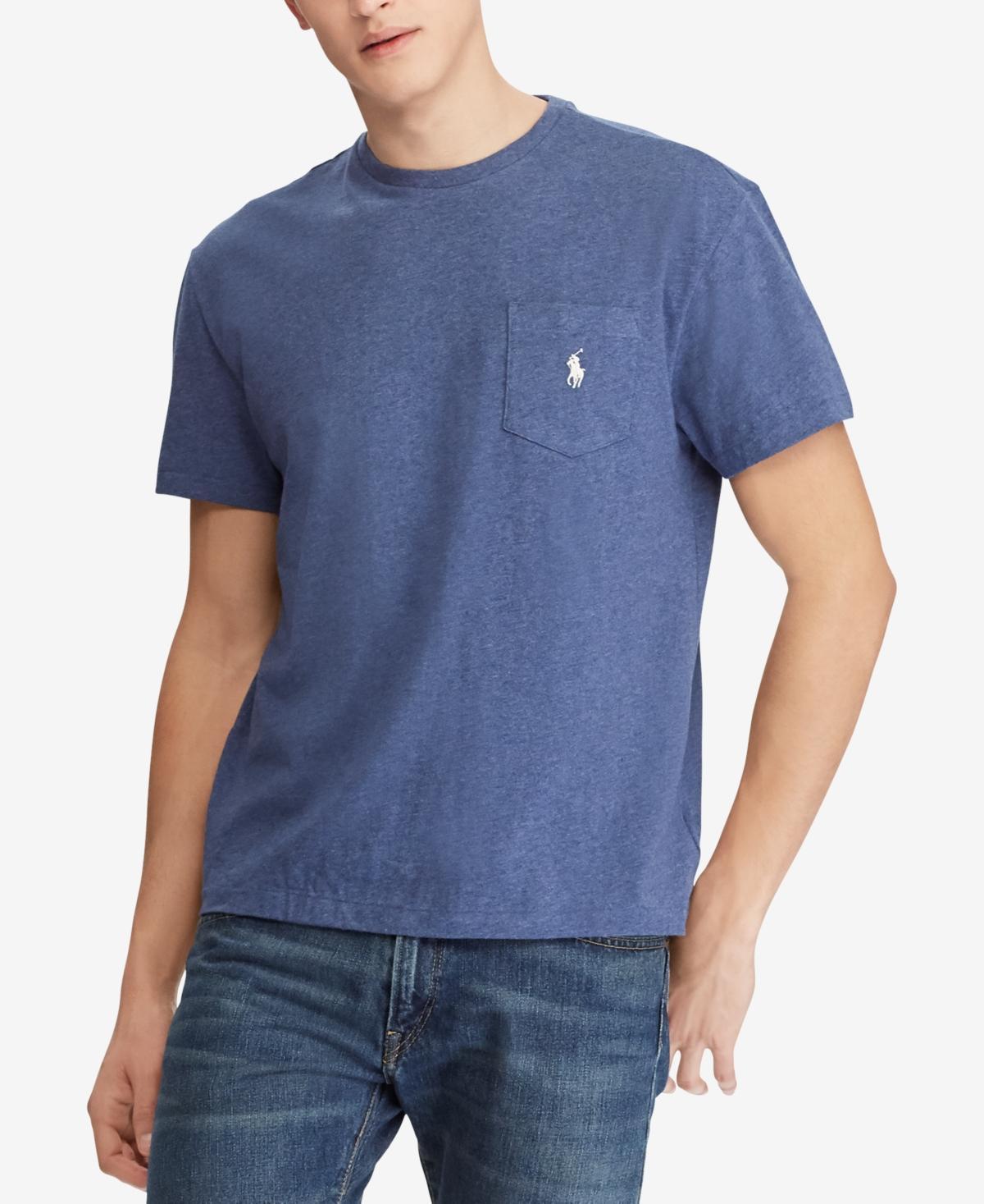 POLO RALPH LAUREN Men's Classic Fit Crew Neck Pocket T-shirt In Ink Blue Product Image