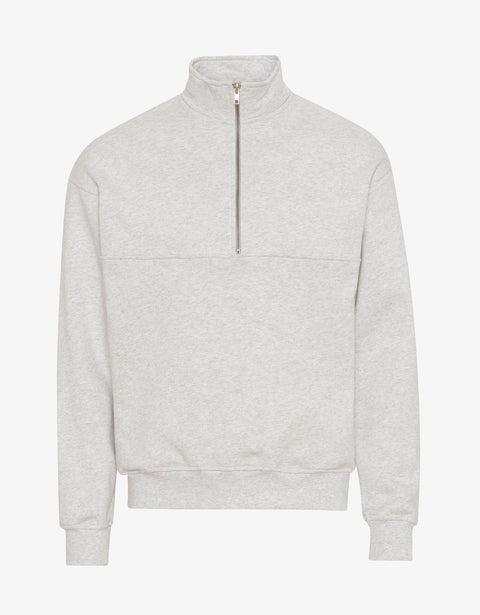 Organic Quarter Zip - Snow Melange Product Image