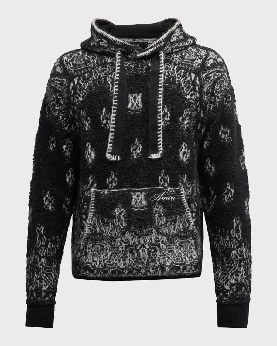 Mens Bandana Knit Hoodie Product Image