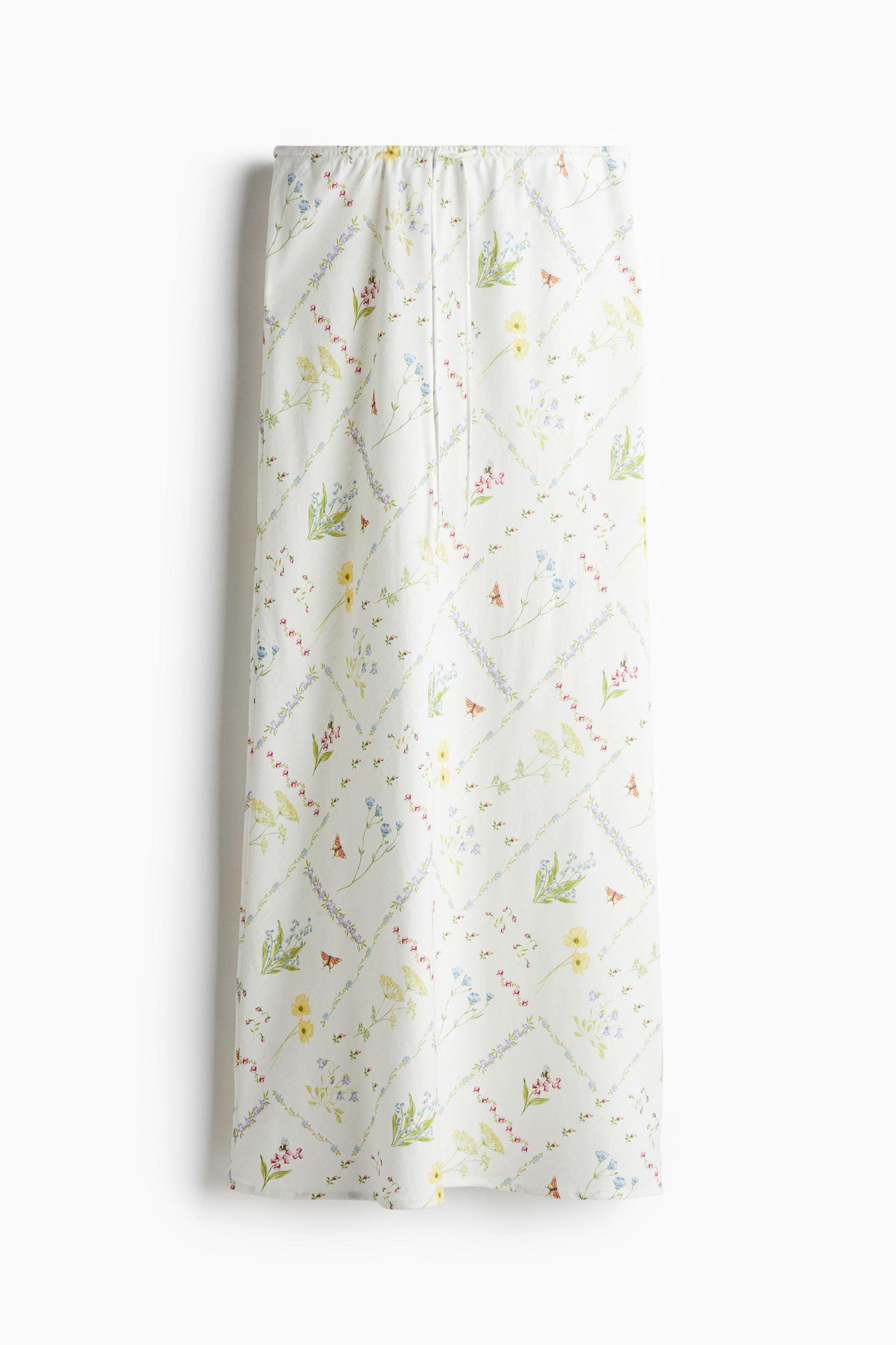 Drawstring Maxi Skirt Product Image