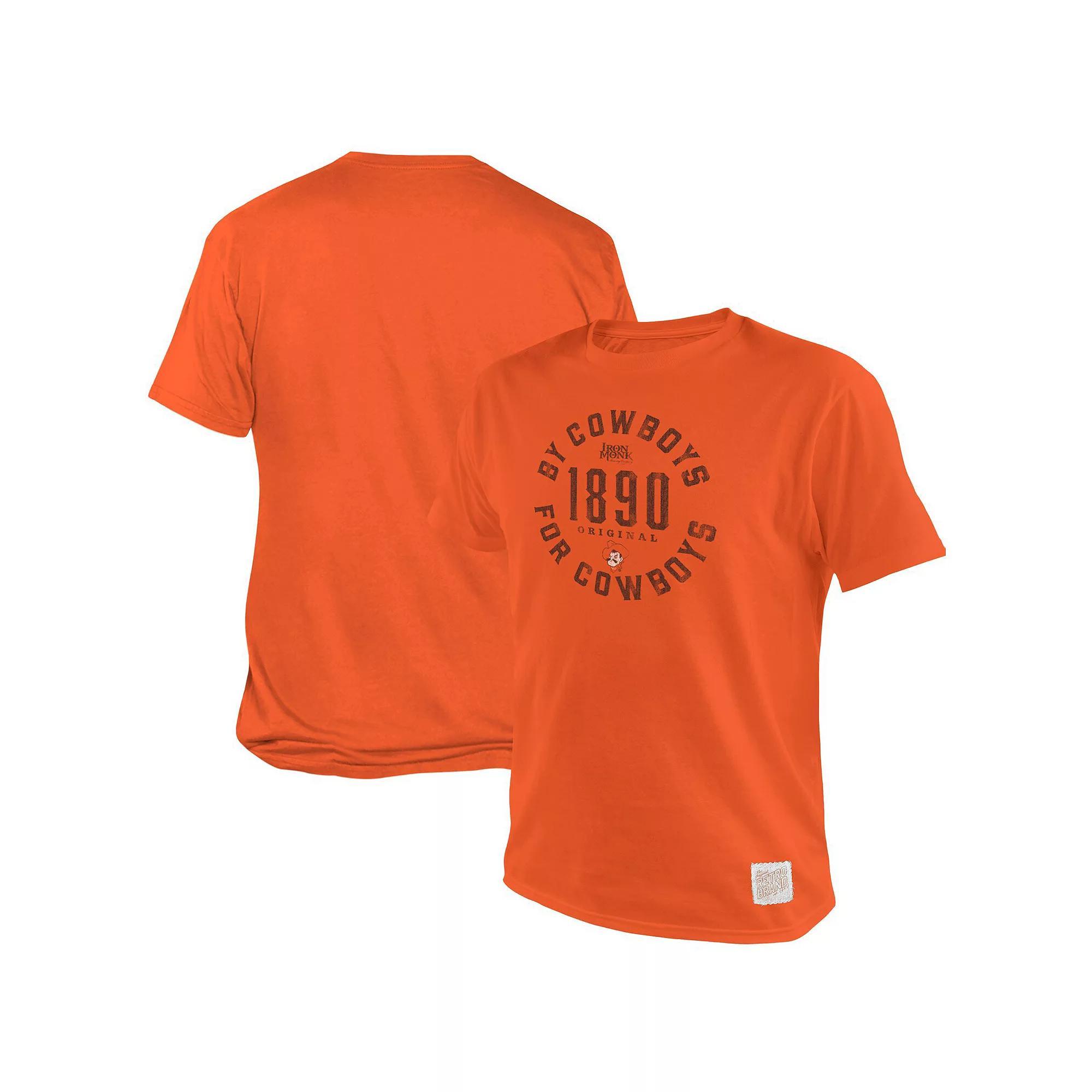 Men's Original Retro Brand Orange Oklahoma State Cowboys 1890 Original Drink Local T-Shirt, Size: Large Product Image