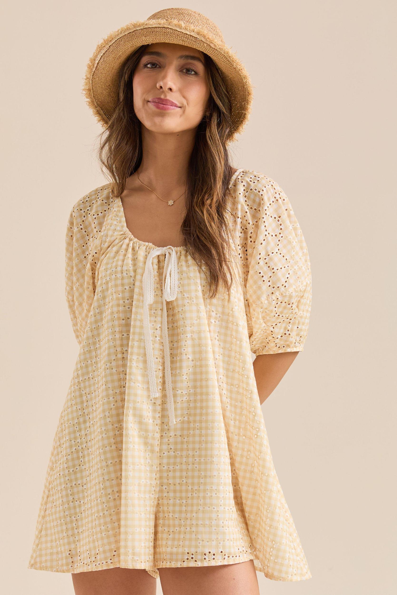 Posie Gingham Romper Product Image
