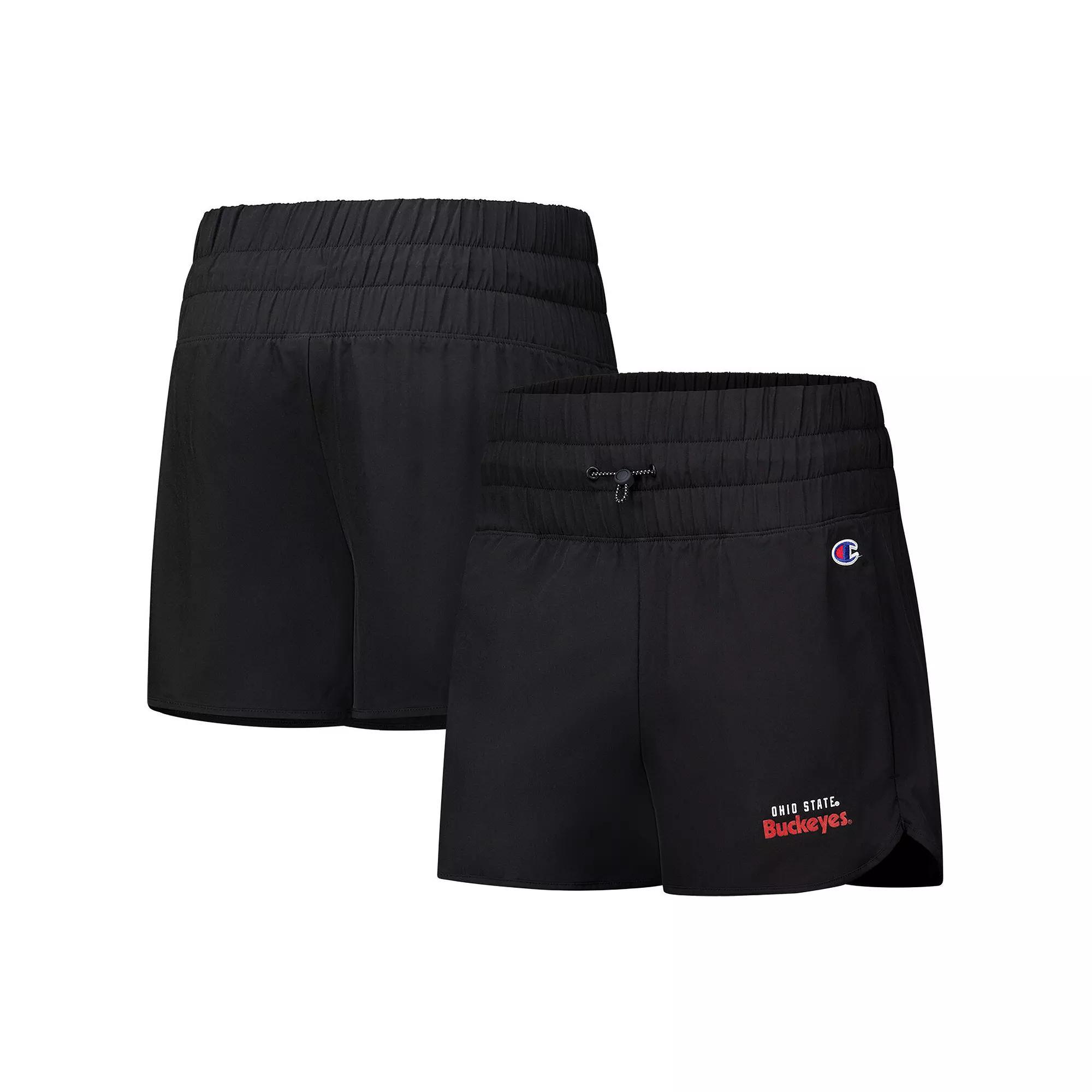 Women's Champion Black Ohio State Buckeyes Tailgate Her Woven Shorts, Size: Medium Product Image