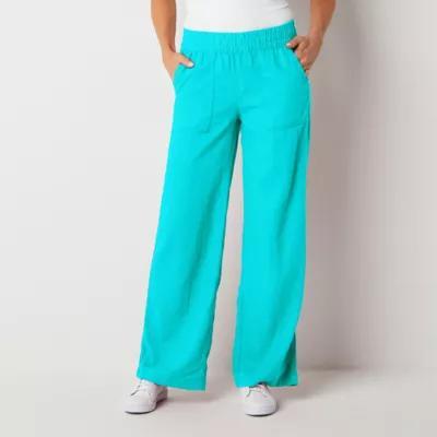 St. John's Bay Womens Loose Fit Wide Leg Trouser Product Image