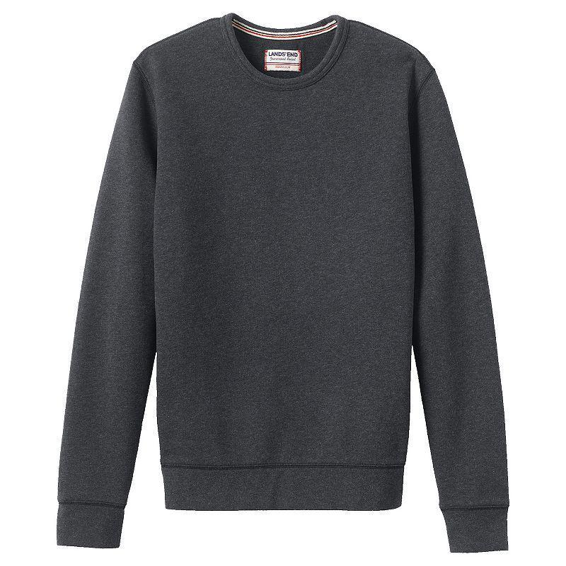 Mens Lands End Serious Sweats Crewneck Sweatshirt Grey Heather Product Image