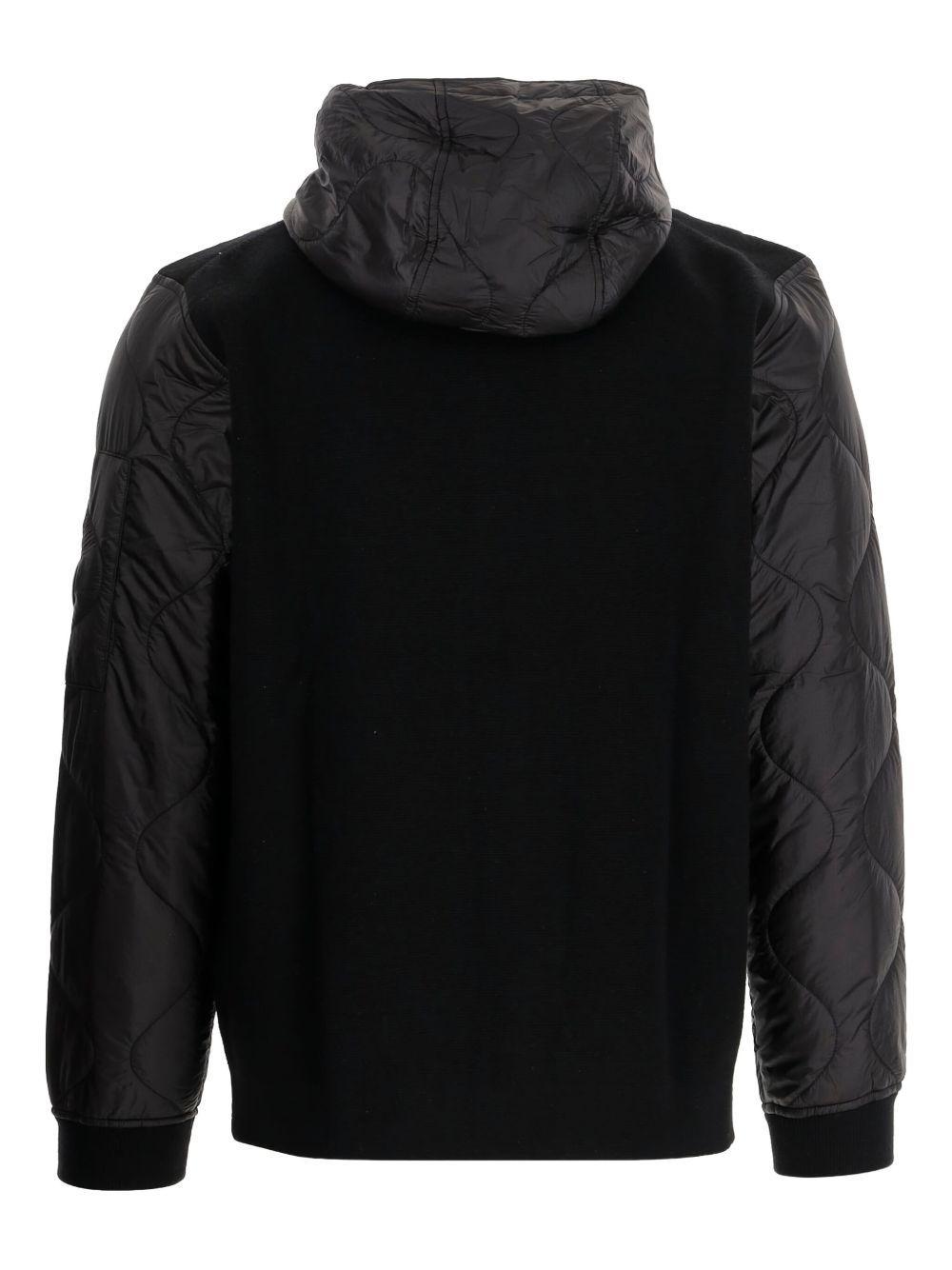 J-Rombe quilted-panel hooded jacket Product Image
