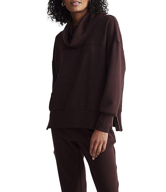 Varley Priya DoubleSoft® Mock Cowl Neck Long Sleeve Longline Sweatshirt Product Image
