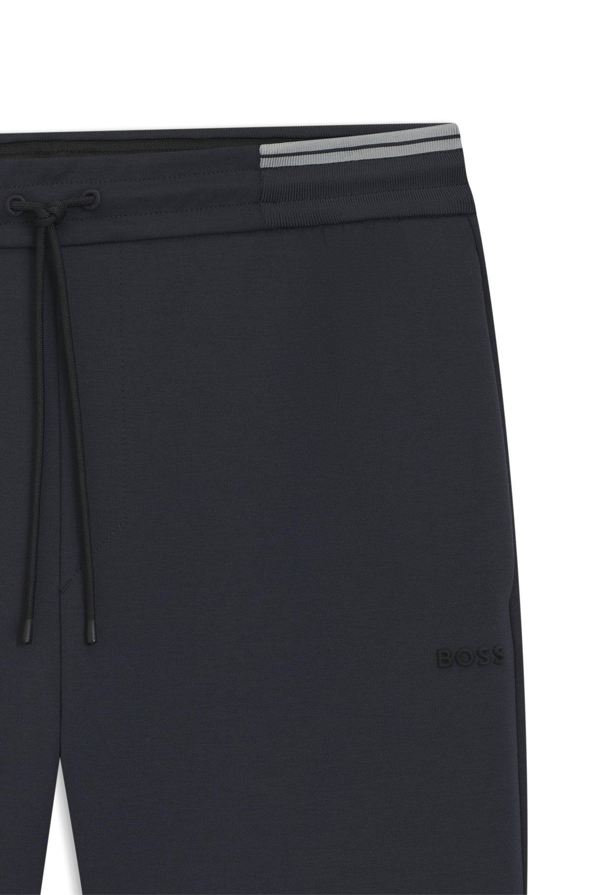 BOSS -  shorts with stripe details - Dark Blue Product Image