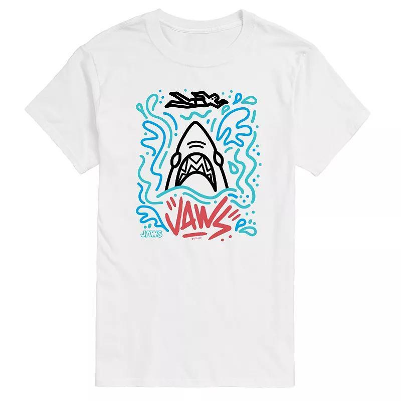 Big & Tall Jaws Doodles Graphic Tee, Mens Product Image