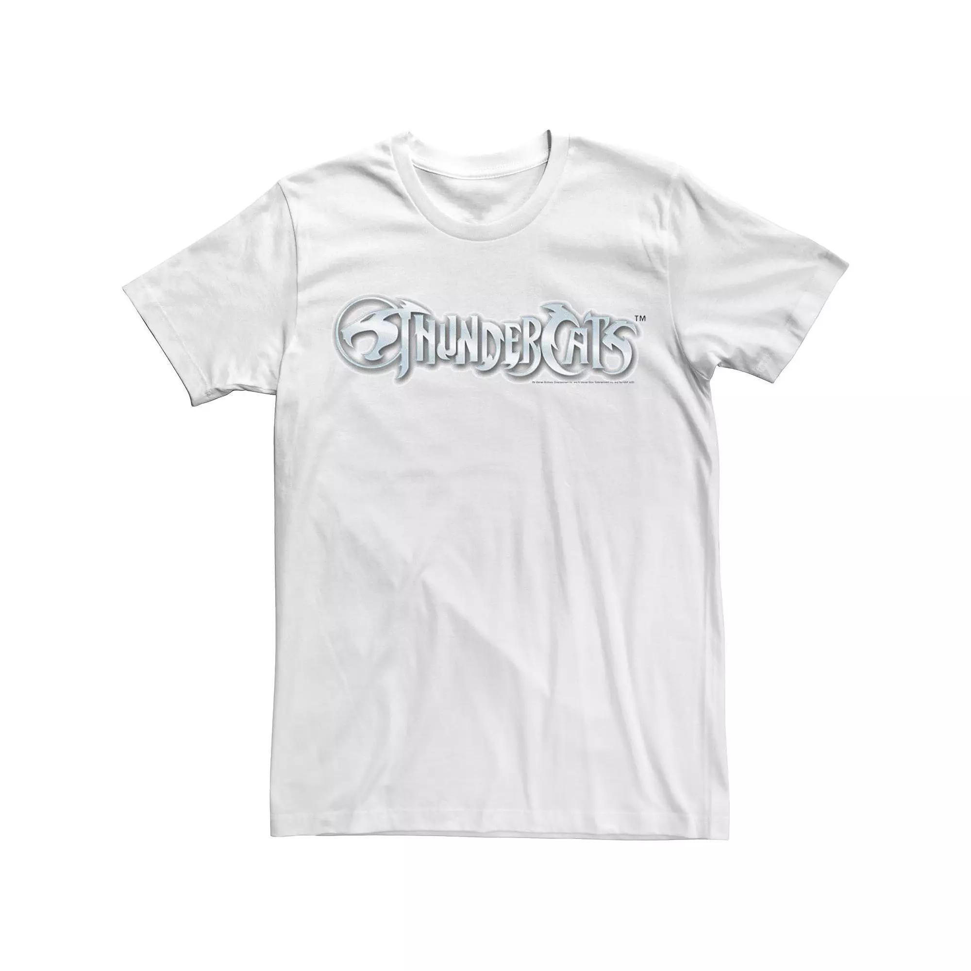 Men's ThunderCats Simple Silver Logo Tee, Size: 3XL, White Product Image