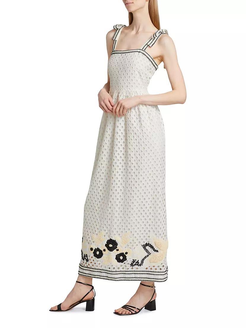 Lulu Eyelet Cotton Maxi Dress Product Image