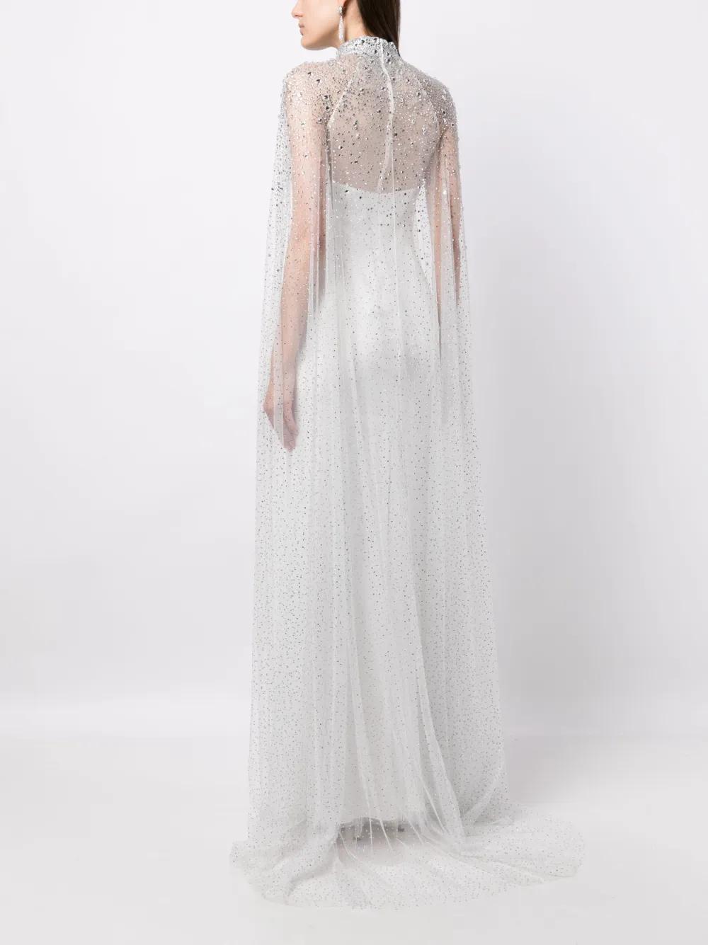 Ingrid crystal-embellished gown dress Product Image